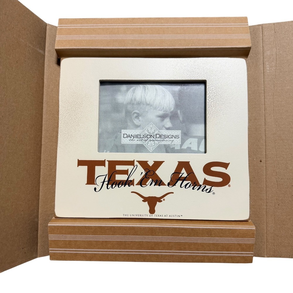 Danielson Designs University of Texas Hook Em Horns Wood Picture Frame STEX1001